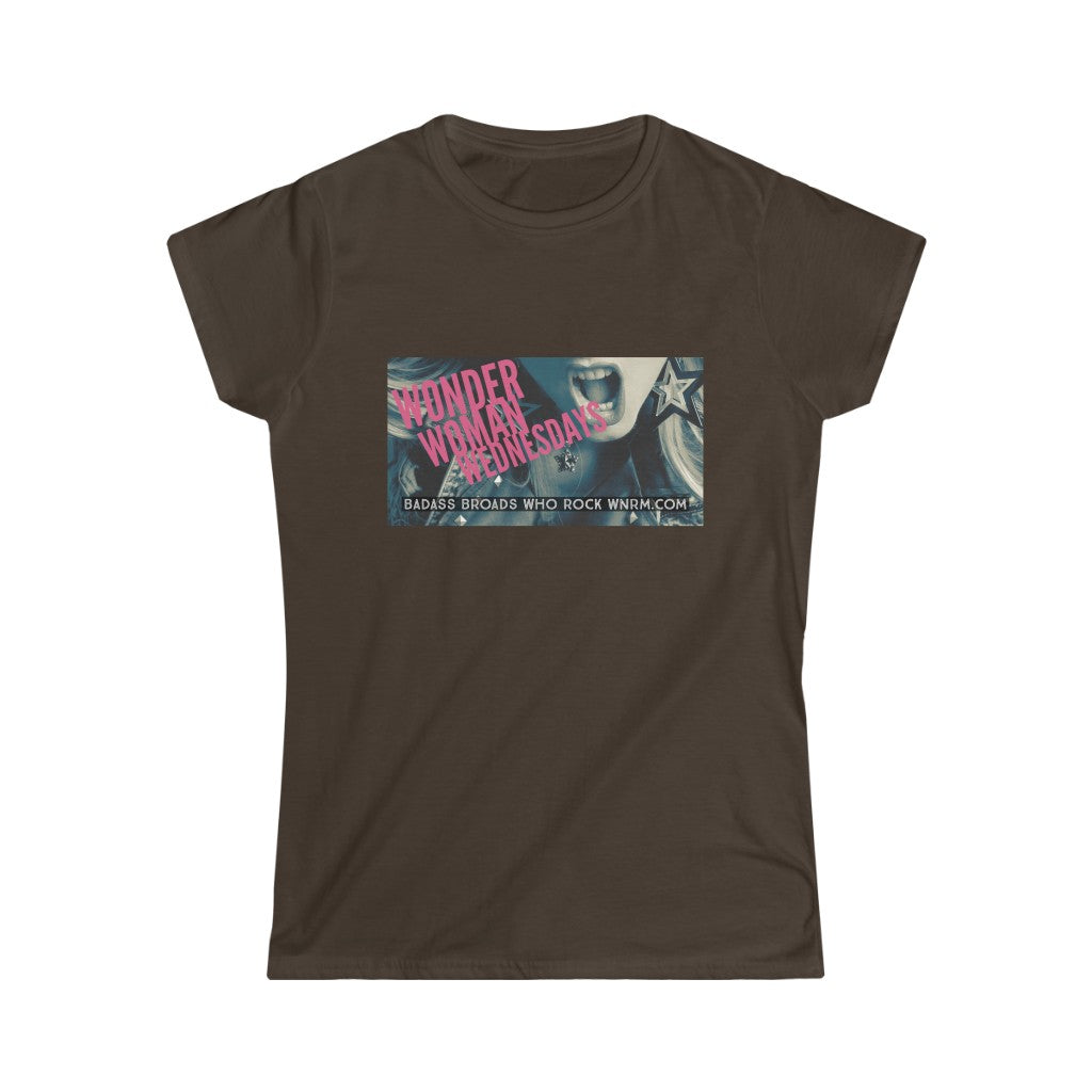 WWW Women's Softstyle Tee brown with white background