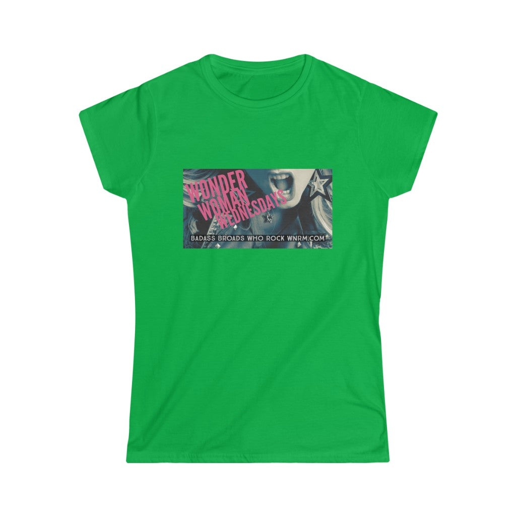 WWW Women's Softstyle Tee green with white background