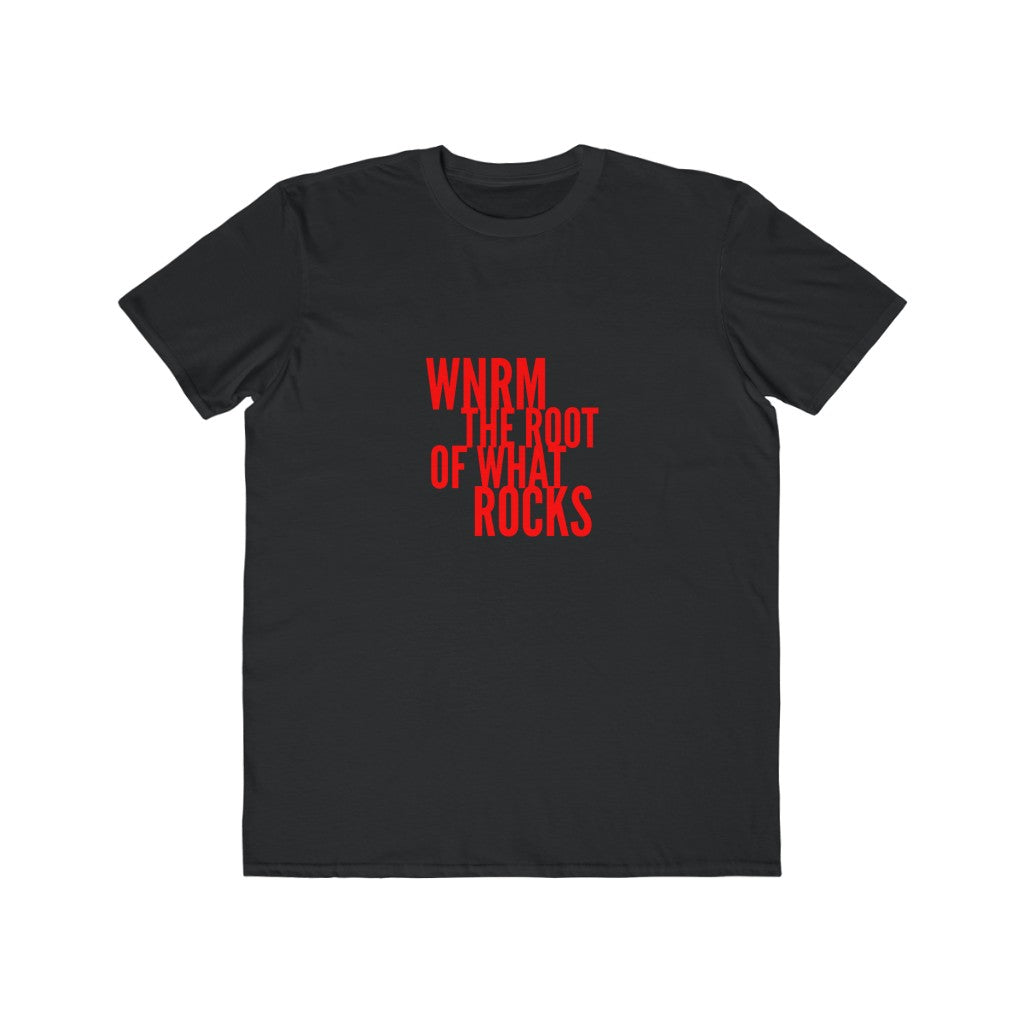 OG WNRM Logo Red Men's Lightweight Fashion Tee. black on white background