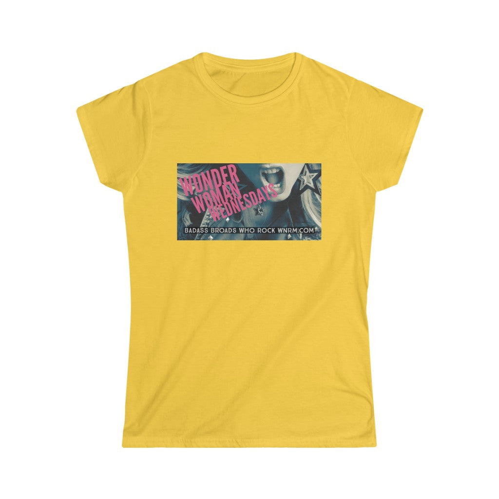 WWW Women's Softstyle Tee yellow with white background